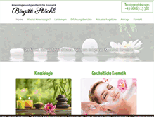 Tablet Screenshot of kinesiologie-stoeckl.com